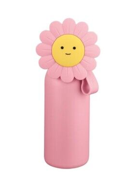 CROFTON childrens 16.9 oz. Pink and Yellow flower water bottle-New In Box